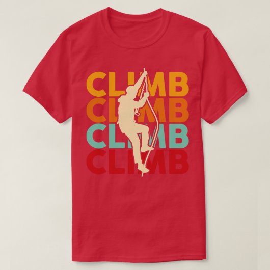 klettern T-Shirt (Design vorne)