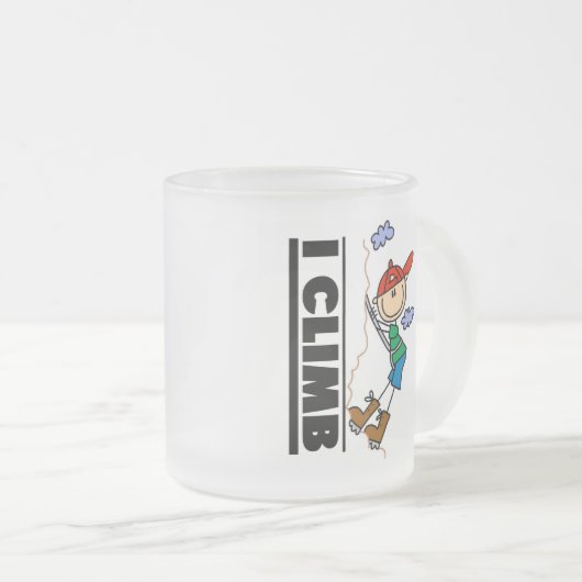 Klettern-T-Shirts und Geschenke Mattglastasse (VorderseiteRechts)