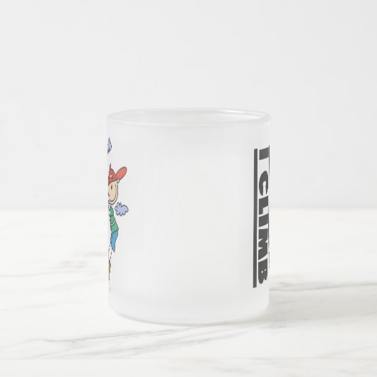 Klettern-T-Shirts und Geschenke Mattglastasse (Mittel)