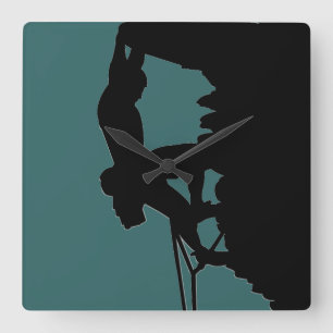 Klettern-Uhr Quadratische Wanduhr