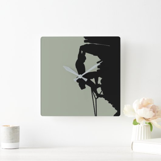 Klettern-Uhr Quadratische Wanduhr (Zuhause)