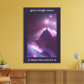 Klettern, um die Schönheit der Kunst zu erreichen Leinwanddruck (Insitu (Wohnzimmer))