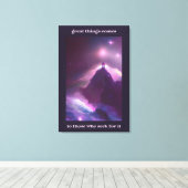 Klettern, um die Schönheit der Kunst zu erreichen Leinwanddruck (Insitu (Holzboden))