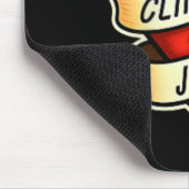 Klettern und Jesus Christlich Mousepad (Ecke)