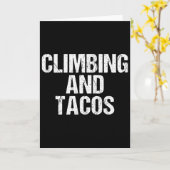 Klettern und Tacos Baum Kletterer Karte (Gelbe Blume)