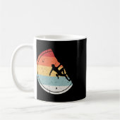 Klettern - Vintage Retro Berg Felsenkletterer Bou Kaffeetasse (Links)