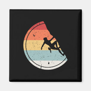 Klettern - Vintage Retro Berg Felsenkletterer Bou Magnet