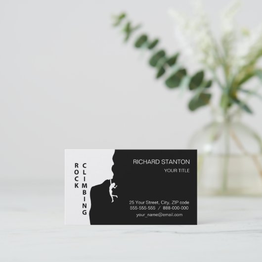 Klettern Visitenkarte (Stehend Vorderseite)