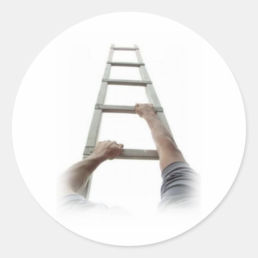 Klettern von Jacob Runder Aufkleber (Vorderseite)