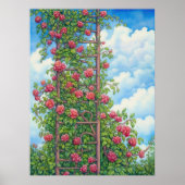 Klettern von Rose Poster (Vorne)