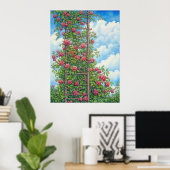 Klettern von Rose Poster (Heimbüro)
