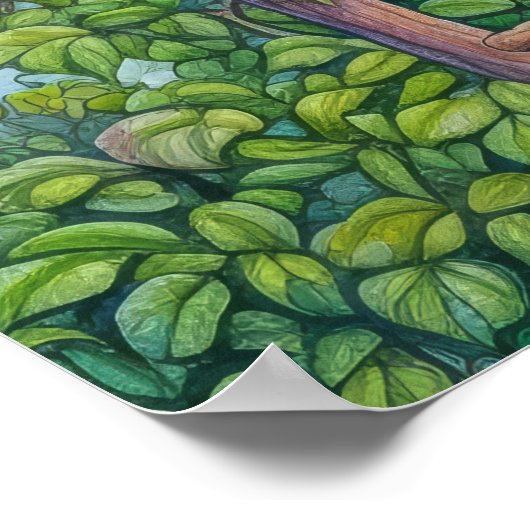 Klettern von Rose Poster (Ecke)