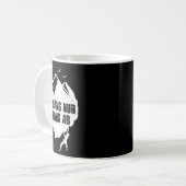 Klettern Wandern Natur Extremes Abenteuer Kaffeetasse (Vorderseite Links)