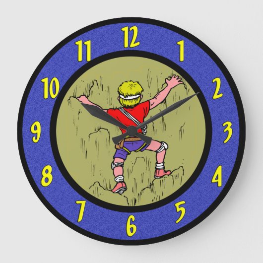 Klettern-Wanduhr Große Wanduhr (Vorderseite)