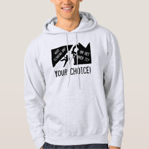 Klettern - Weiter festhalten oder drüber hinweg? Hoodie