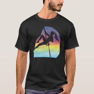 Klettern wie ein Girl Womens Rock Climbing Boulder T-Shirt