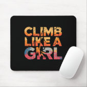 Klettern wie ein Mädchen Felsenklettern Feministis Mousepad (Mit Mouse)