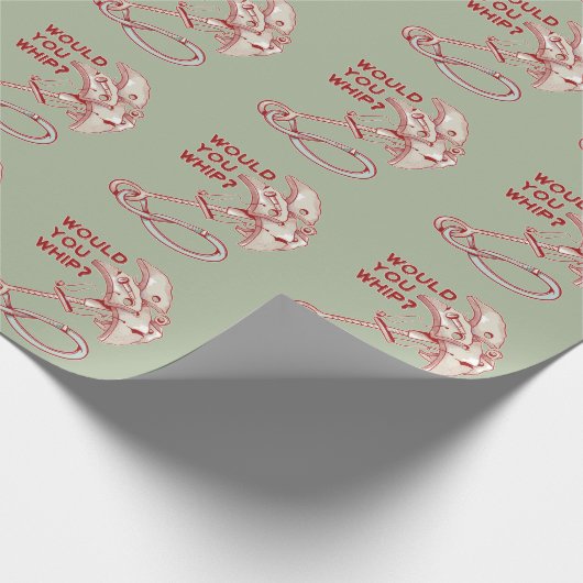 Klettern würde man peitschen? Funny Cam Geschenkpapier (Ecke)