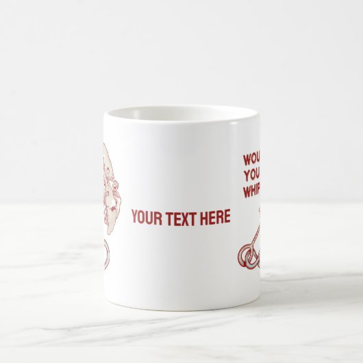 Klettern würde man peitschen? Funny Cam Kaffeetasse (Mittel)