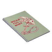 Klettern würde man peitschen? Funny Cam Notizblock (Rechte Seite)