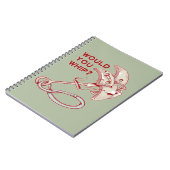 Klettern würde man peitschen? Funny Cam Notizblock (Linke Seite)