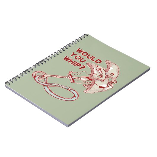 Klettern würde man peitschen? Funny Cam Notizblock (Linke Seite)