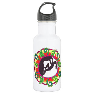 Klettern-Zen-Mädchen Edelstahlflasche