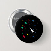 Kletternde Boulderwand Felsenkletterer Bouldern _2 Button (Vorne & Hinten)