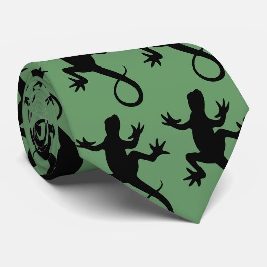 Kletternde Eidechsen Krawatte (Gerollt)