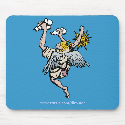 Kletternde Engels-Mausunterlage Mousepad (Vorne)