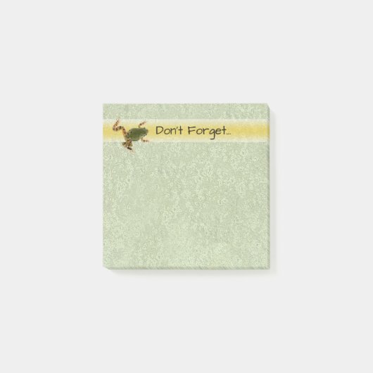 Kletternde grüner Frosch-Fotografie Post-it Klebezettel (Vorderseite)