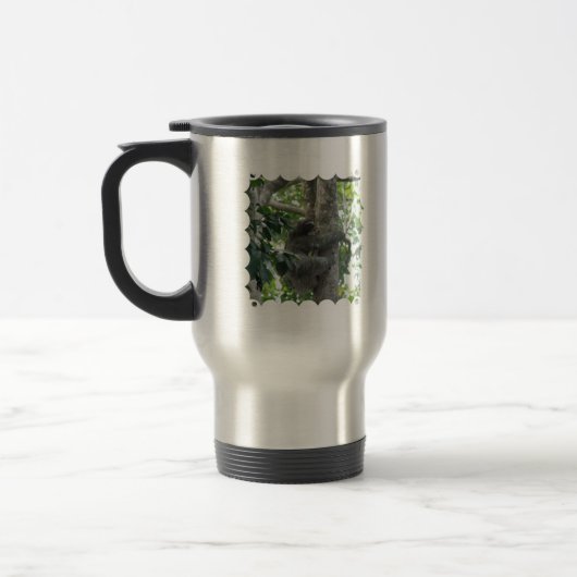 Kletternde Sloth-Reise-Tasse Reisebecher (Links)