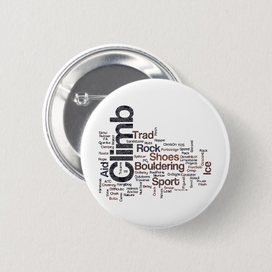 Kletternde Wörter Button (Vorne & Hinten)