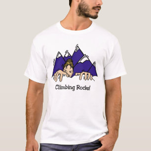 Kletternder Felsen-T - Shirt