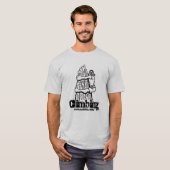 Kletternder lustiger T - Shirt (Vorne ganz)