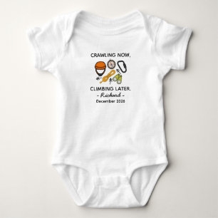 Kletterndes Baby Krabbelt Jetzt Klettert Später, K Strampler