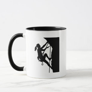 Kletterndes Frauenmädchen Tasse