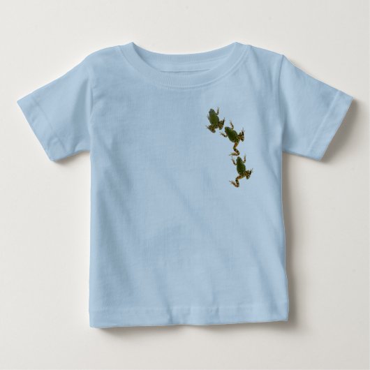 Kletterndes Frosch-Trio Baby T-shirt (Vorderseite)