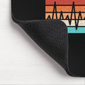 Kletterndes Herz Retro-Klettern Lustiger Felsenkle Mousepad (Ecke)