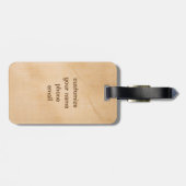 Kletterndes Kaliko-Kätzchen Gepäckanhänger (Rückseite horizontal)