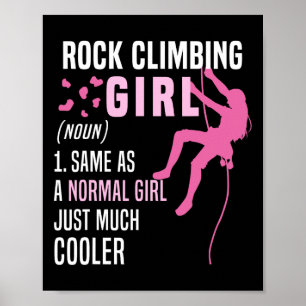 Kletterndes Mädchen wie ein normales Mädchen Lusti Poster