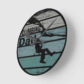 Kletterpapa Runde Wanduhr (Winkel)
