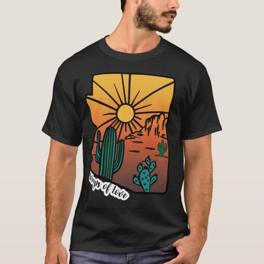 Kletterpartien der Liebe Arizona Sunset T-Shirt (Vorderseite)