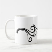 Kletterpflanzen-Ast-Blatt-Muster | Botanisch Kaffeetasse (Links)