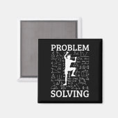 Kletterproblemlösender Felsenkletterer Bouldering Magnet (Vorderseite/Rückseite)