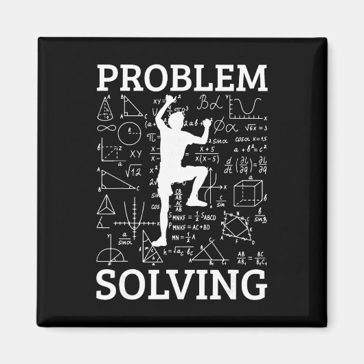 Kletterproblemlösender Felsenkletterer Bouldering Magnet (Vorne)