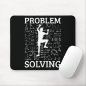 Kletterproblemlösender Felsenkletterer Bouldering Mousepad (Mit Mouse)
