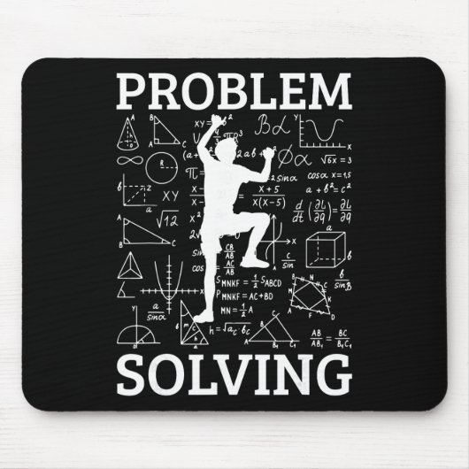 Kletterproblemlösender Felsenkletterer Bouldering Mousepad (Vorne)