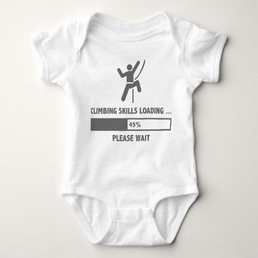 Kletterqualifikationen Baby Strampler (Vorderseite)