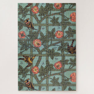 Kletterrose & Kleiner Vogel, William Morris Puzzle